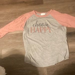 Quarters sleeve T-shirt